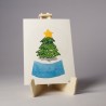 Schneekugel Tanne - Postkarte