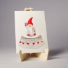 Schneekugel Zwerg - Postkarte
