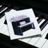Blumen-Klavier - Postkarte