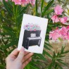 Blumen-Klavier - Postkarte
