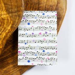 Flower Notes - Postcard