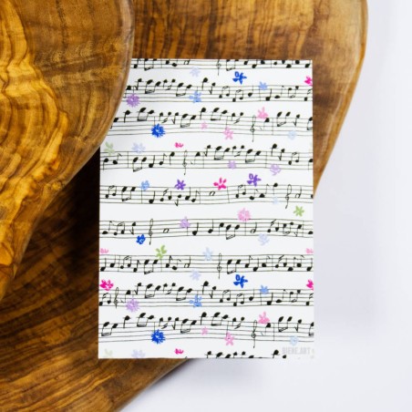 Flower Notes - Postcard