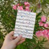 Blumen-Noten - Postkarte