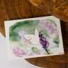 Schmetterling auf Lavendel - Postkarte