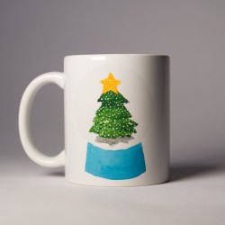 Schneekugel Tanne - Tasse