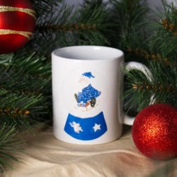 Schneekugel Schlittenfahrt - Tasse