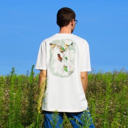 Biene auf Kirschblüte - T-Shirt