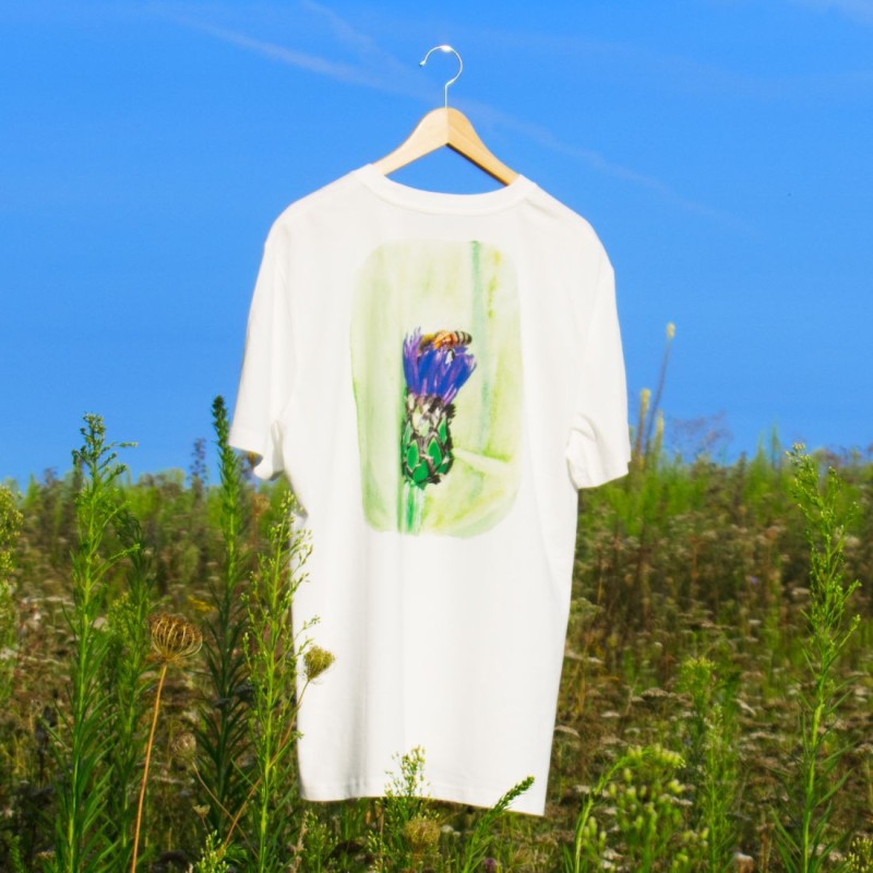 Biene in Kornblume - T-Shirt